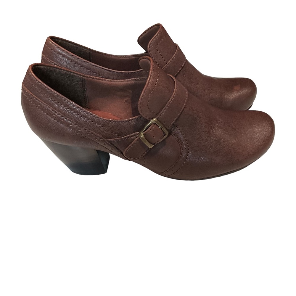 Bare Traps Women’s Hayden Brown Leather Slip on Booties/Clog Shoe. Size 11M - Picture 5 of 12